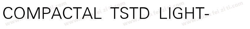 COMPACTAL TSTD LIGHT字体转换